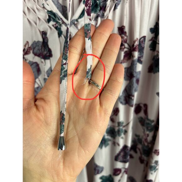 Free People Top Peddle Crepe So Fine Peasant Tunic Dark Floral Boho Feminine - Picture 6 of 8